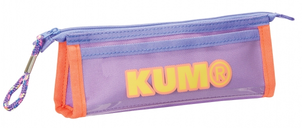 「KUMカラーブロックペンケース」バイオレット