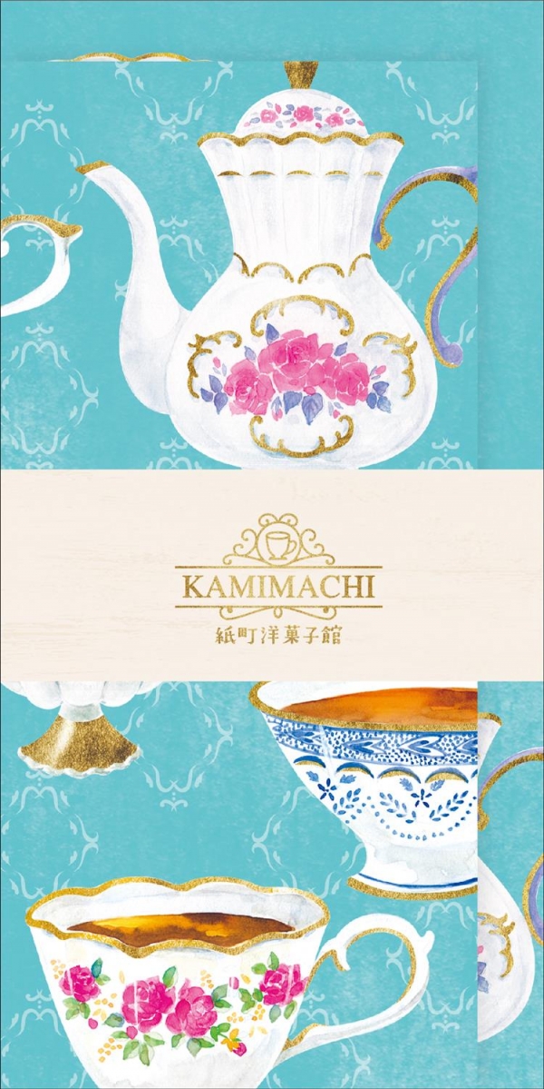 ＜ロフト限定 紙町洋菓子館 一筆箋 ティーセット＞