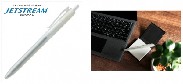 クリアホルダーからつくったジェットストリームボールペン　〈三菱鉛筆〉