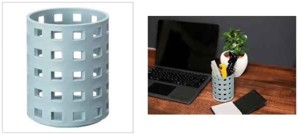 クリアホルダーからつくったブリックス ペン立て　〈ライクイット〉