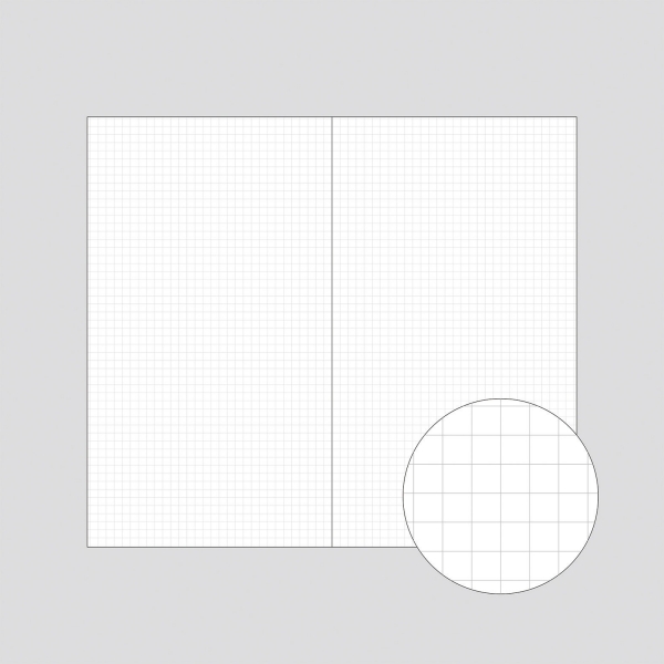 罫線は、グレー印刷の3mm方眼罫となっています。