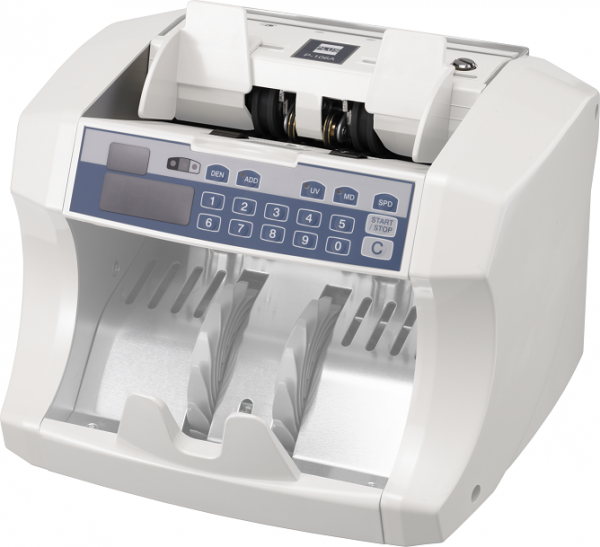 紙幣・紙葉計数機「ＢＮ１０６」は、各種商品券、ビール券、日本銀行券、外国紙幣、の枚数計数ができる。オートスタート・マニュアルスタート切替可能