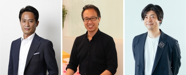 左から代表取締役社長: 宮澤 典友、取締役:内田 一雄、社外取締役: 野口 竜司