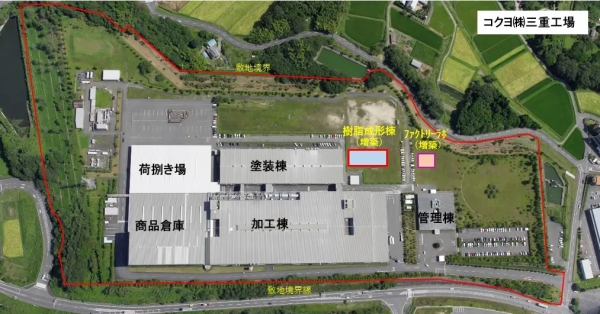 工場敷地全体の俯瞰写真