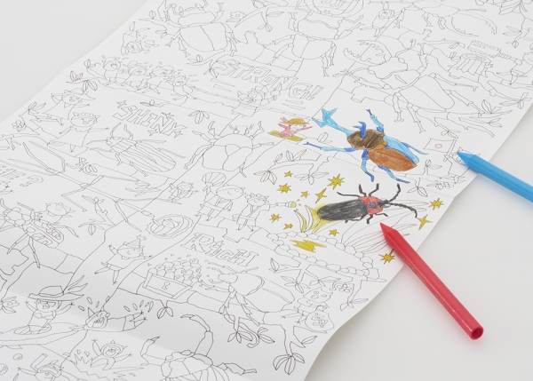 表面は長いぬりえ