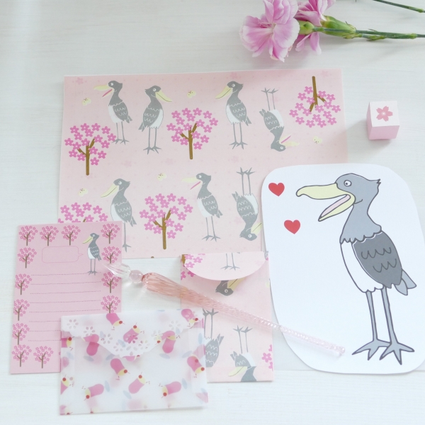 ●小田急限定 『Panda factory』SHINJUKU限定ハシビロコウとガラスペンセット 2,750円【限定４セット】