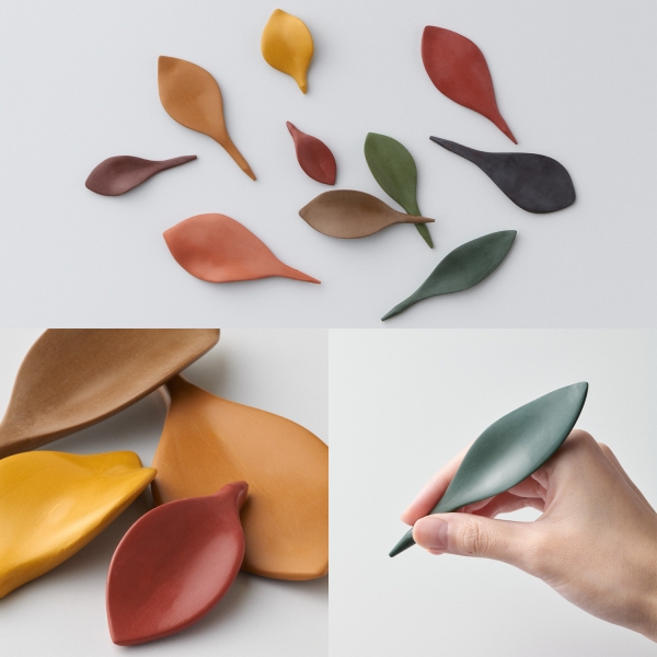 ◎優秀賞  作品名：落ち葉を模した色鉛筆  一般名称：色鉛筆