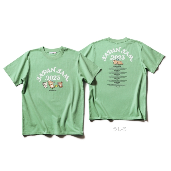 ●Tシャツ リラックマ（サイズ：XS/S/M/L/XL）：各4,200円（税込）