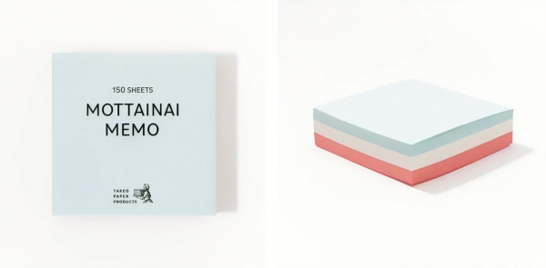  ●＜ロフト先行＞MOTTAINAI MEMO(竹尾)・・・550円