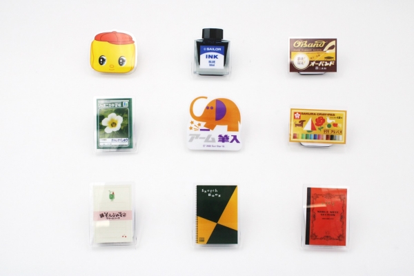 ③お馴染み文具デザインが可愛い！マグネットクリップコレクション（500円／1個）