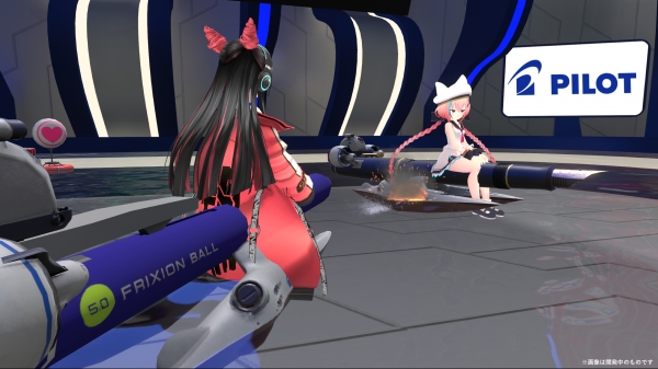 グループモードでのシューティングゲームの様子