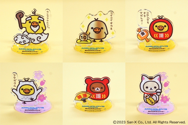 △室内のオリジナルアクリルスタンドのカプセルトイは、おみくじ感覚で楽しめます！