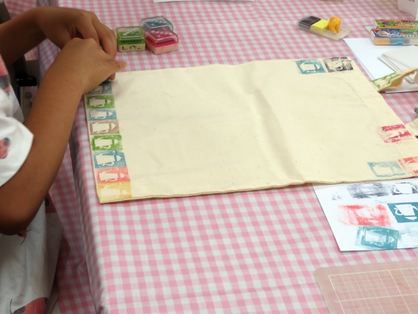 ワークショップで 子ども達も 感性豊かな作品作り