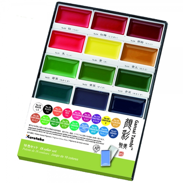 呉竹 顔彩耽美18V