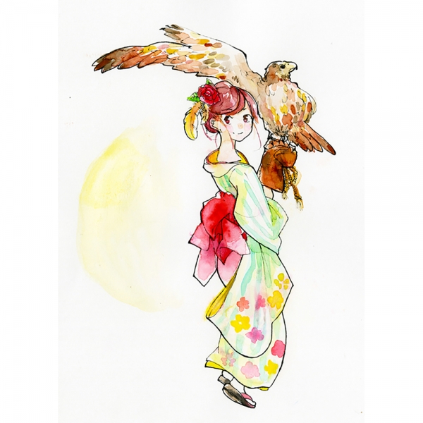 呉竹 顔彩耽美　作品例