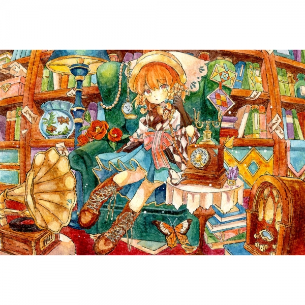 【呉竹水彩アートコンペ2022】特別賞  「宝物」 綿雪トモヤ（東京都）