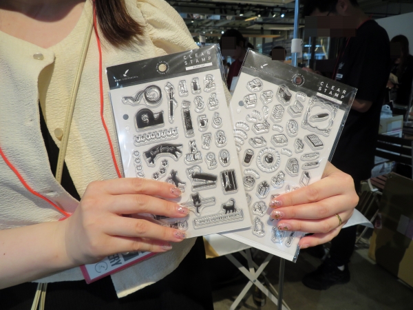 和気文具オリジナル 手帳をかわいく飾る「クリアスタンプ」