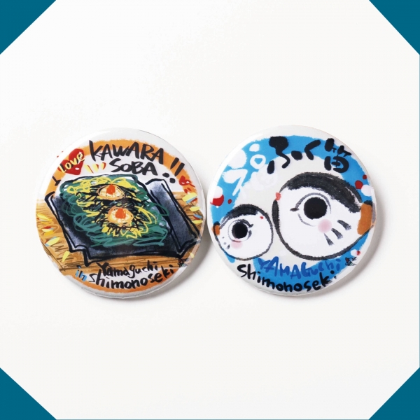 「万福画工雑貨 仁屋」手彫りゴム判子の実演をはじめ、似顔絵、オリジナルバッチ、造形、絵画と枠にはまらない多種多様な作品を手掛けています。