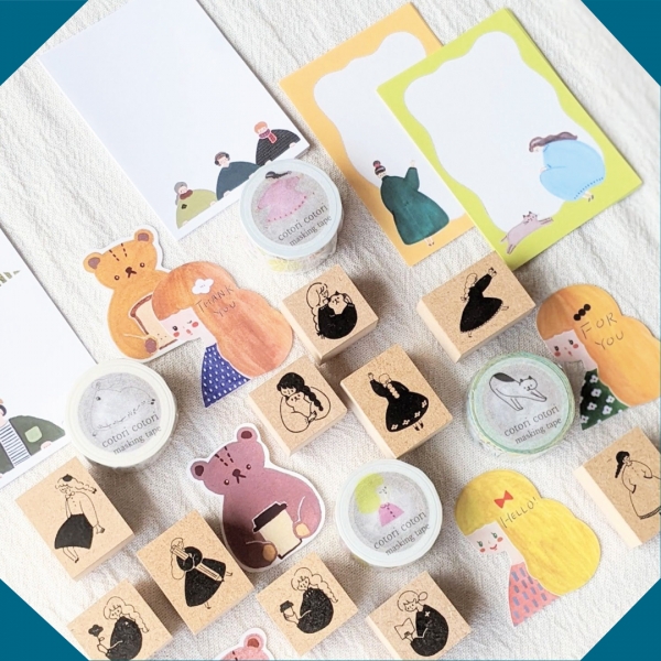 「cotori cotori」ゴム製ハンコやマスキングテープ、紙もの雑貨などをご紹介します
