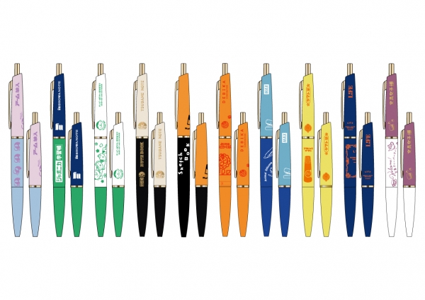 ④文具メーカーとのコラボデザイン！2wayボールペンコレクション（500円/1個/現金会計のみ）