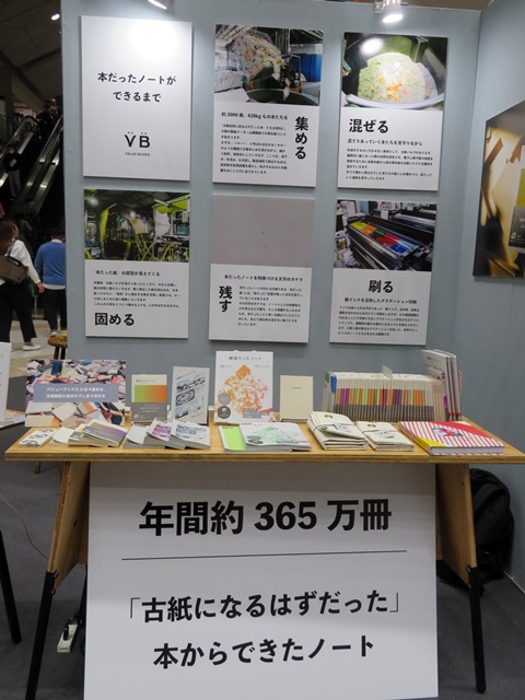 「本だったノート」古紙になるはずだった本からできたノート。バリューブックス