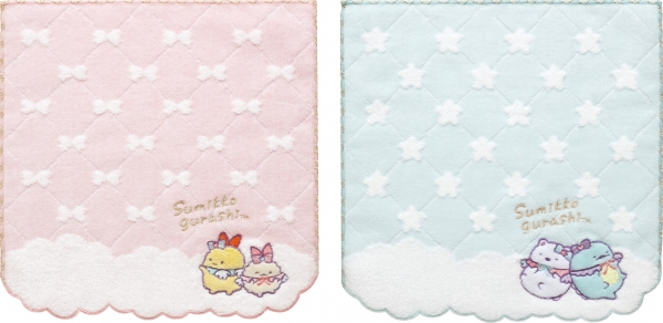 ・ミニタオル（各770円※税込）：刺&amp;#32353;アップリケ付