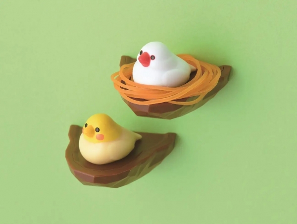  biite(ビッテ)「鳥の巣  輪ゴムホルダー」各1,485円