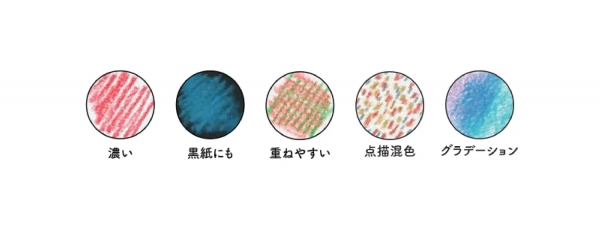多彩な色表現がしやすい