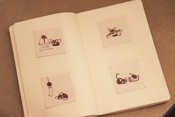 「いんくねこ」の表情が癒されます