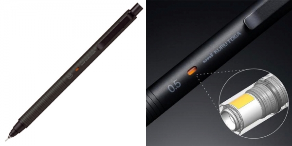 三菱鉛筆　クルトガ　メタル　0.5mm　ノクターンブラック　2,750円