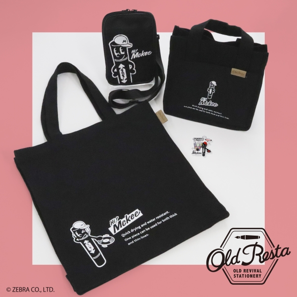 日本出版販売株式会社「Old Resta」 ○BIG TOTE BAG　○MINI TOTE BAG ○ダイカットステッカー　○サコッシュ