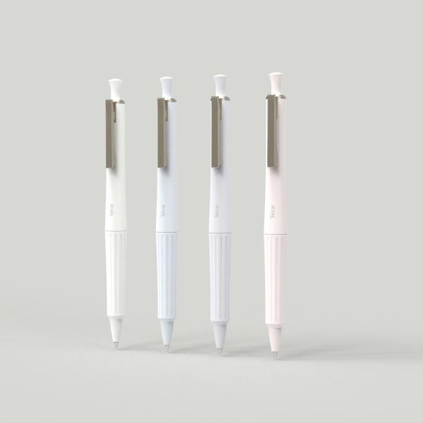 Serar（セラー）本体価格3,000円（税込価格3,300円）左から、セラミックホワイト、モーニングブルー、アメジストグレー、パステルピンク