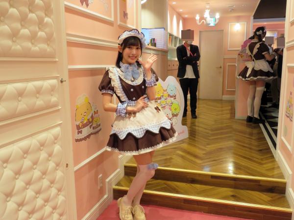 帰りは「いってらっしゃいませ、お嬢様」と、お見送りしてもらいました♪　今日はすみっコぐらしの世界観を楽しめました！　ありがとうございます！!(^^)!